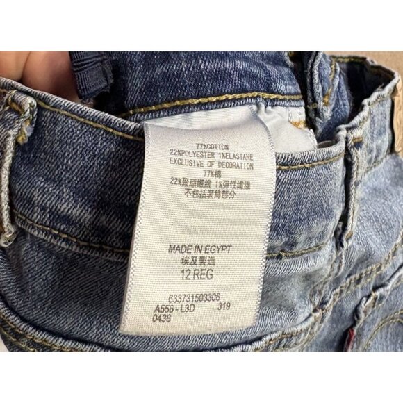 Levi's 720 Jeans Youth Girls Size 12 (25x26) High Rise Super Skinny Stretch - Picture 5 of 7